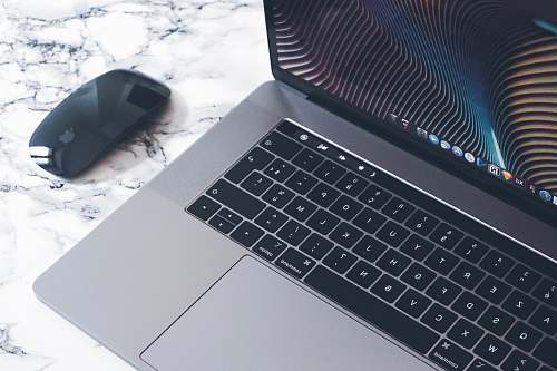 mouse grey laptop computer computer hardware