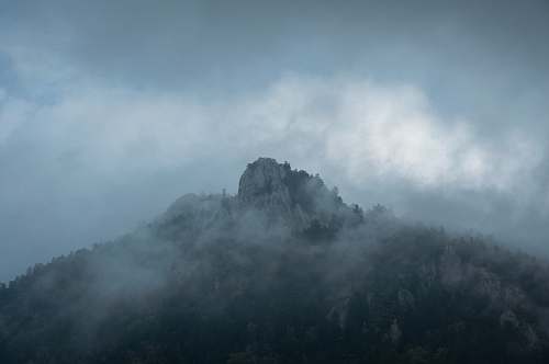 france Aerial photo of tree covered mountain mountain