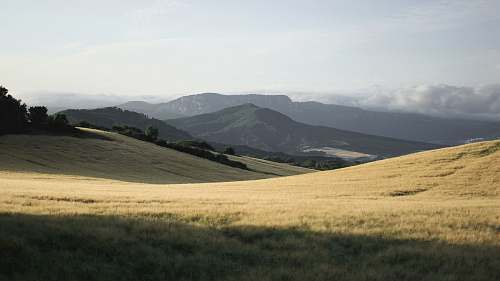 outdoors green grassy hills during daytime hill