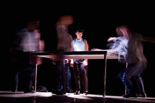 human time lapse photography of people person