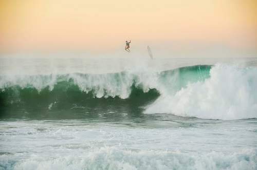 sea person surfing ocean