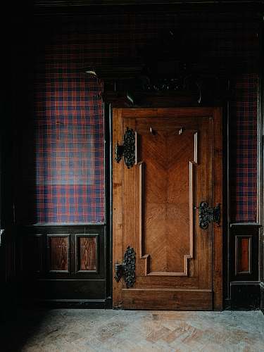 hardwood brown wooden door closed door