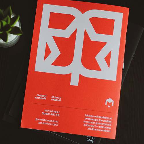 flyer red labeled box poster