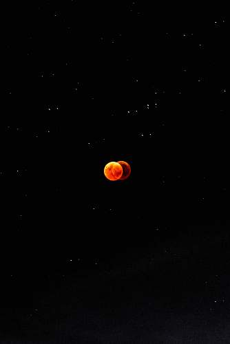 eclipse view of red moon moon