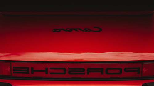 car red Porsche Carrera transportation