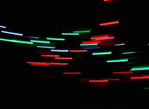 green timelapse photo of lights lights