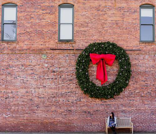 christmas green wreath napa valley