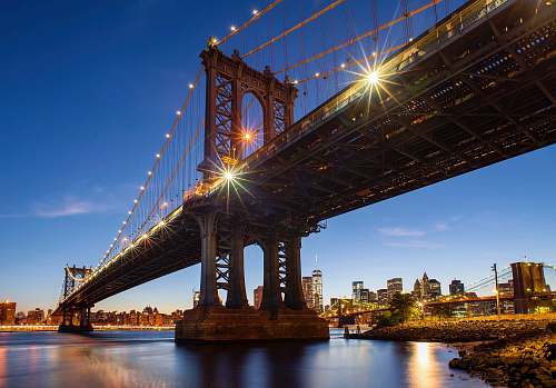 building Brooklyn Bridge, New York new york