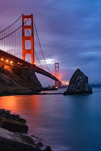coast San Francisco Bridge, USA cloud