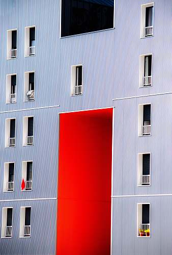 housing blue building condo