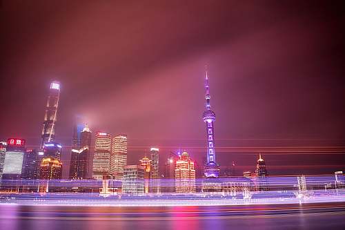 city city during nighttime town