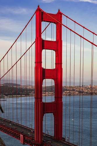 bridge Golden Gate bridge under blue and white sky at daytime san francisco