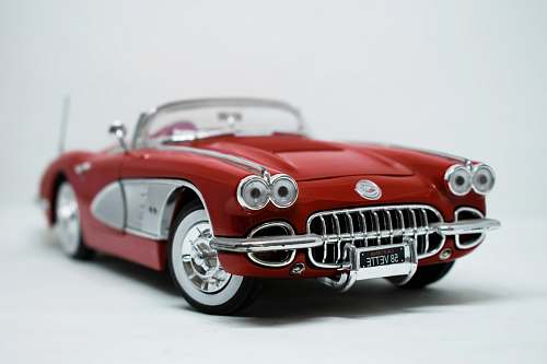 vehicle classic red and gray convertible coupe automobile