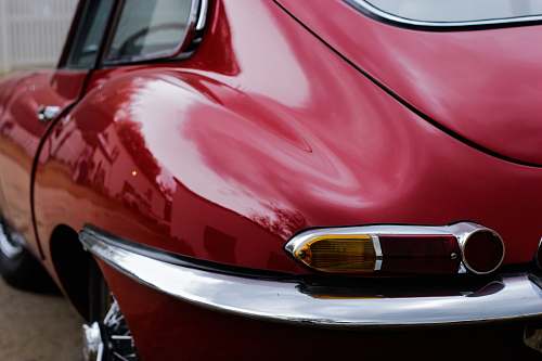 goggles red car showing tail light bumper