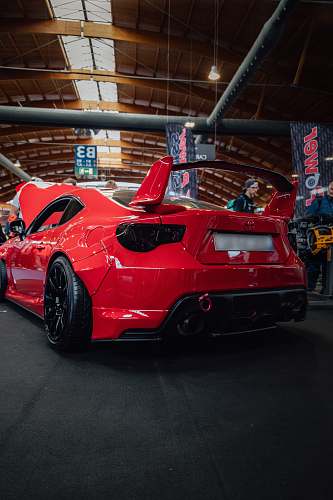 transportation red luxury coupe automobile