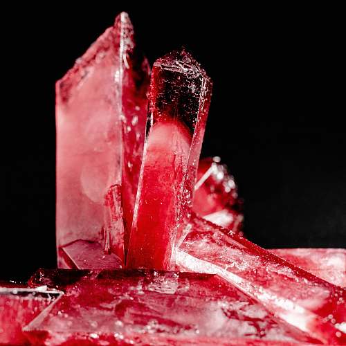 crystal cracked red quartz red