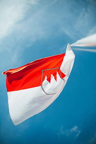 emblem white and red flag germany