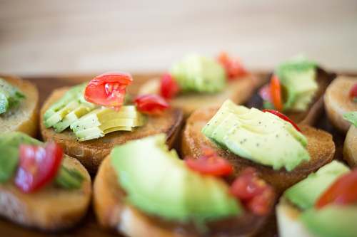 plant baked pastry avocado