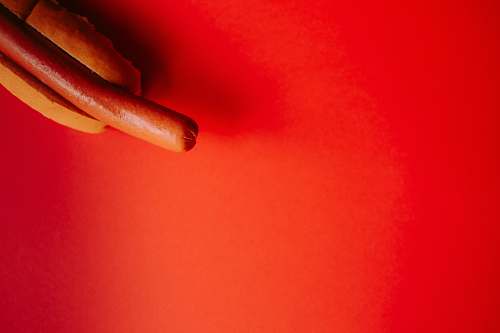 red hotdog sandwich hotdog