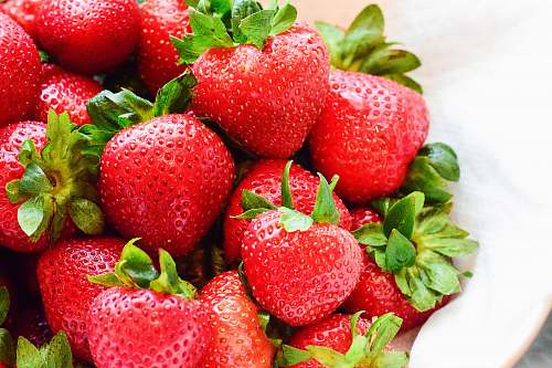 fruit strawberries on white bowl strawberry