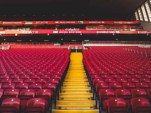chair red chair lot at daytime photo liverpool