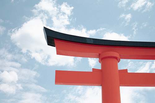 torii pink concrete gate during adytime tokyo