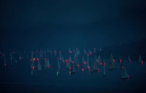 norway boats on body of water during night drøbaksundet