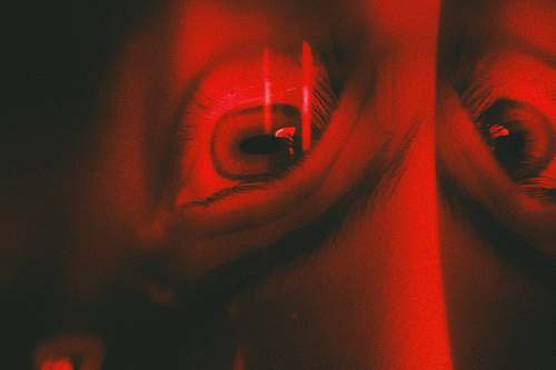 person red and black LED light light