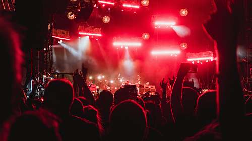 concert photo of people inside concert venue crowd