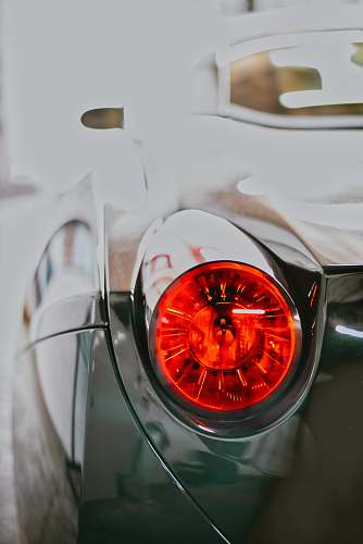 red vehicle fog light headlight