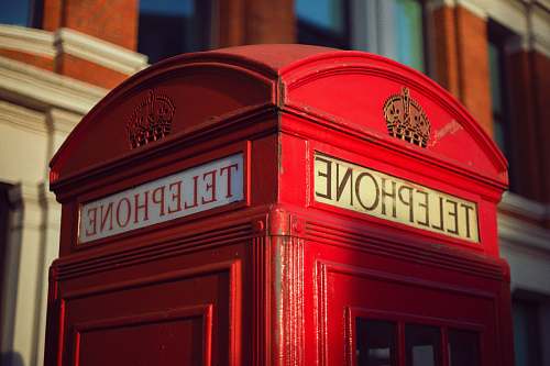 postbox red Telephone booth london