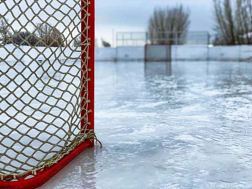 canada red and white hockey goal hockey