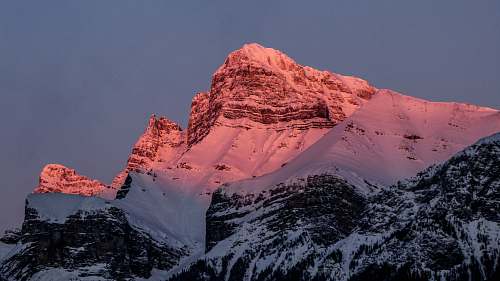 outdoors landscape photo of snow mountain nature