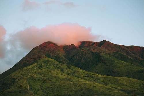 nature landscape photography of mountain cloud