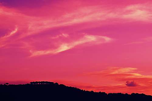 outdoors red and black abstract painting red sky
