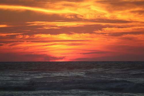outdoors sunset over body of water sunset