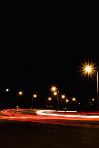 road long exposure photography of road during nighttime dark
