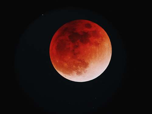 moon red moobn space