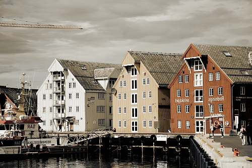 houses architectural photography of concrete buildings harbour