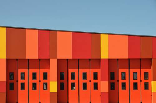 architecture orange building building
