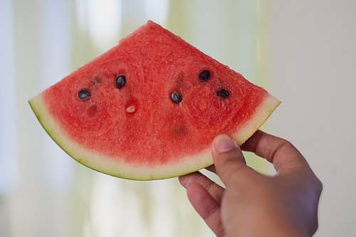 person red watermelon human