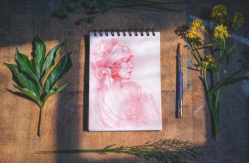 flower woman sketch flora