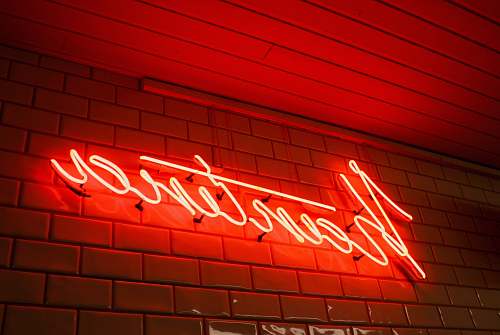 light bar neon light signage turned on neon