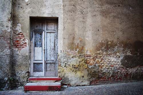 door closed French door during day wall