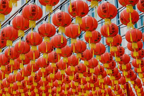 lantern orange hanging paper lantern lot lamp