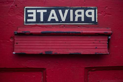 privacy private signage door private