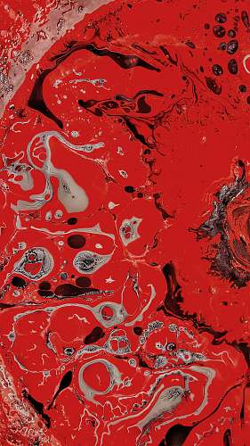 art red and gray abstract painting modern art