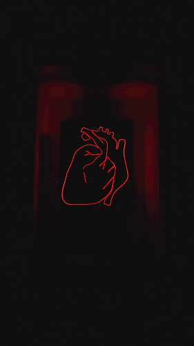neon red heart clip art timișoara