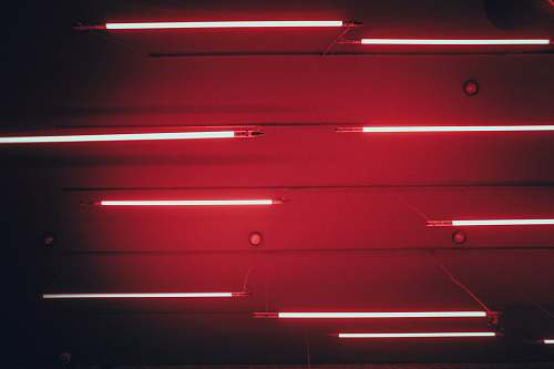 light red LED lights neon