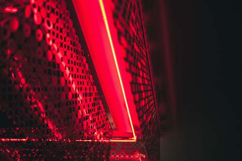 lighting red lights building